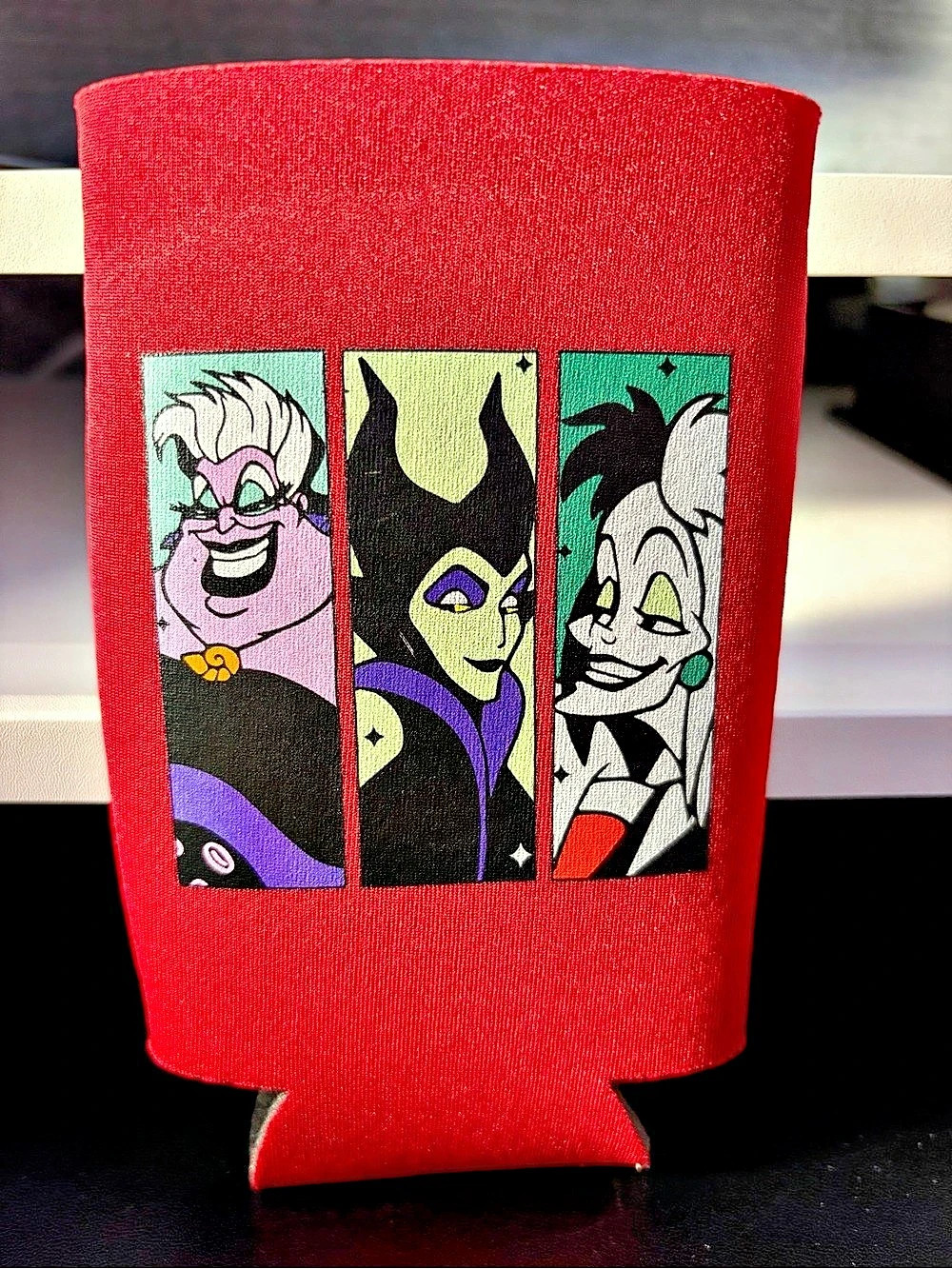 Disney Red & Black Graphic Can Cooler
